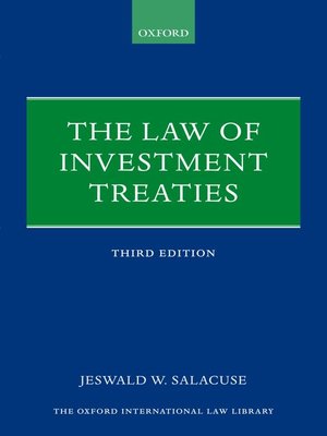 cover image of The Law of Investment Treaties